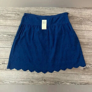 NWT max studio small or size 2 blue skirt